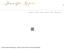 Tablet Screenshot of jenniferkapalaphotography.com